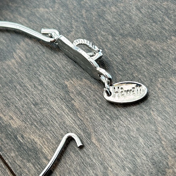 Aloha Hawaii Souvenir Silver Flip Flop Sandal Bangle Bracelet Jewellery, Fashion - Picture 4 of 6